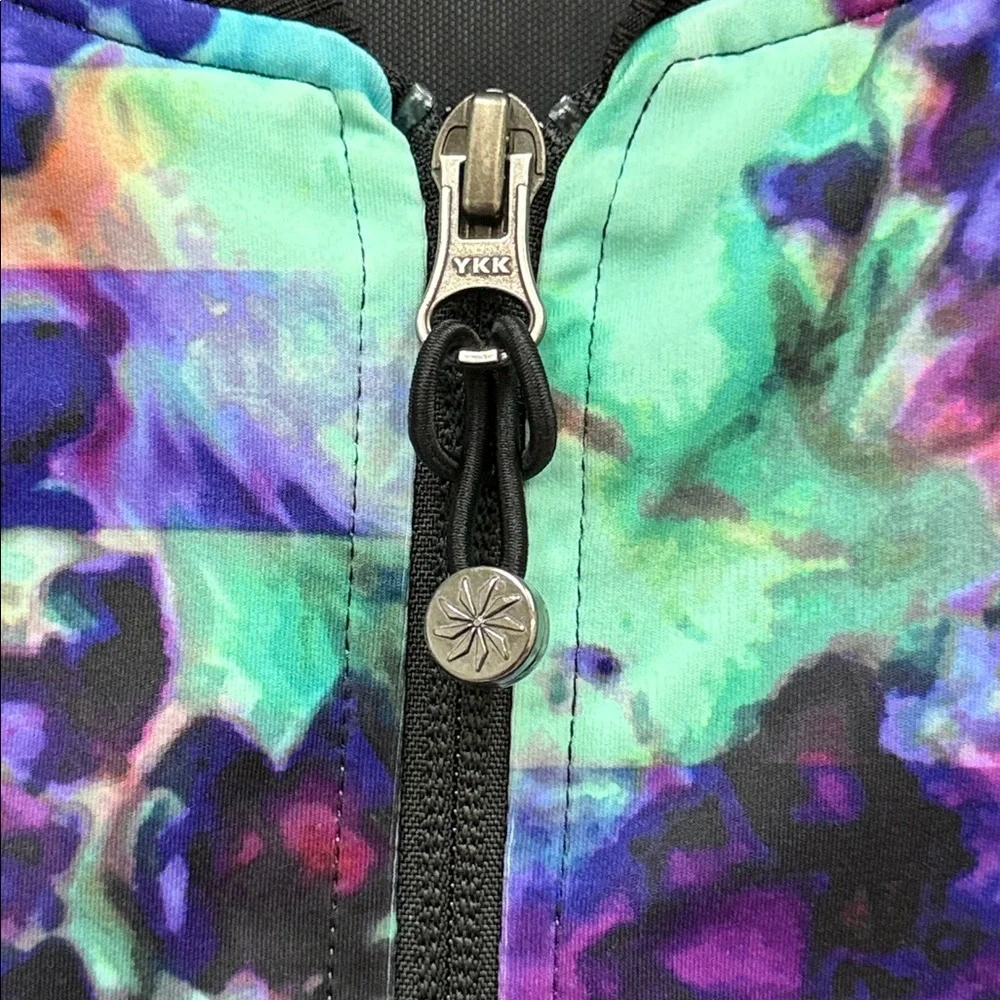 Athleta Multicolor Floral Fade Bombtastic Jacket Womens Sz Medium! - Picture 6 of 11